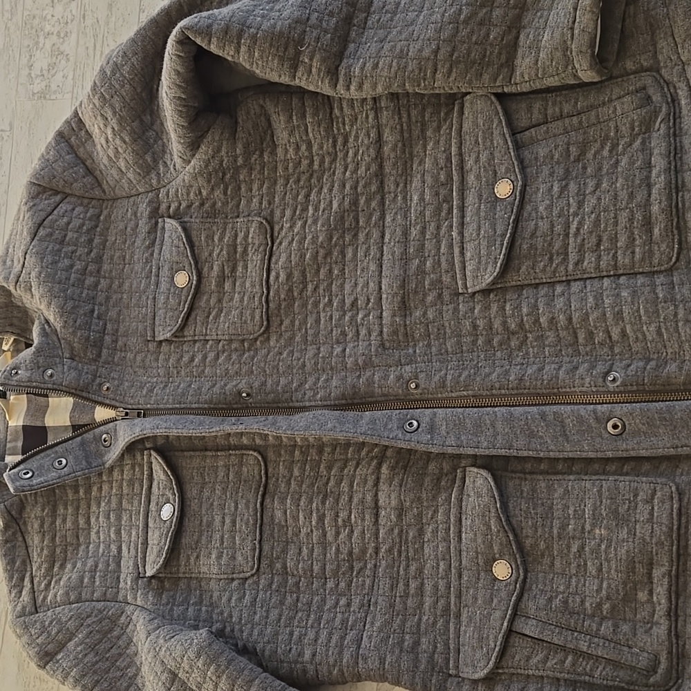 L.L. Bean Woman's Quilted Shacket Sweater Zip Up Jacket  Medium - Picture 10 of 14